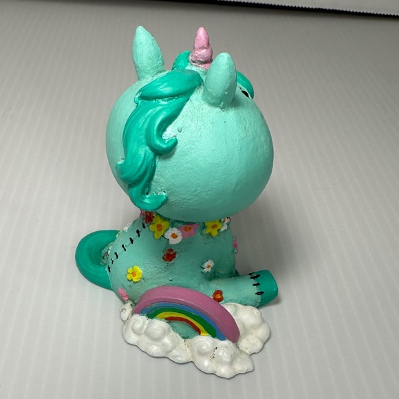 Furrybones Unie Skeleton in Blue Unicorn Costume With Rainbow Figurine - Picture 4 of 5